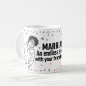 Tasse de Nuit Blanche Endless de Mariage (Devant gauche)