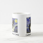 Tasse de nuit étoilée de Van Gogh de corgi de (Centre)