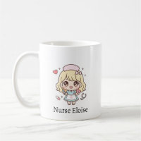 Tasse de nurse Kawaii personnalisée – Chibi mignon