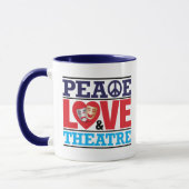 Tasse de paix, d'amour et de théâtre (Gauche)