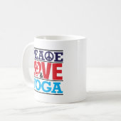 Tasse de paix, d'amour et de yoga (Devant gauche)