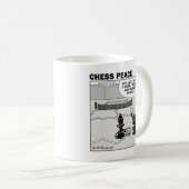Tasse de paix d'échecs de scène de court de tennis (Devant droit)