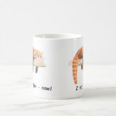 Tasse de panda rouge, "j'ai besoin de café " (Centre)