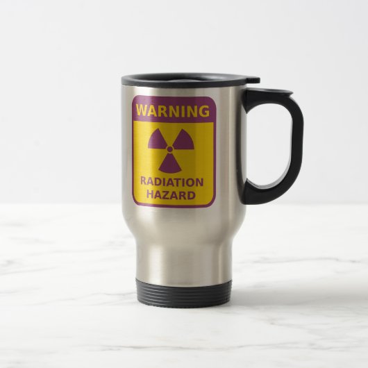 Tasse de panneau d'avertissement de rayonnement (Droit)