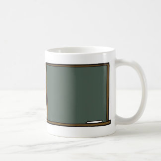 Tasse de panneau de craie du professeur vide