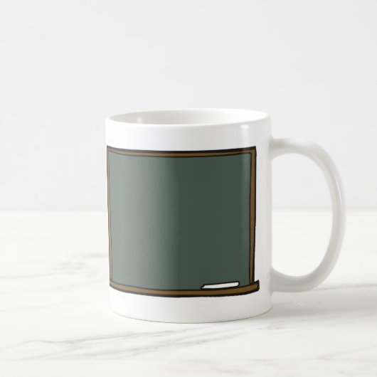 Tasse de panneau de craie du professeur vide (Droite)