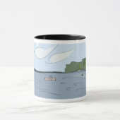 Tasse de panorama de baie d'ombre [noir (Centre)