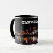 Tasse de panorama de nuit de Cleveland (Devant gauche)