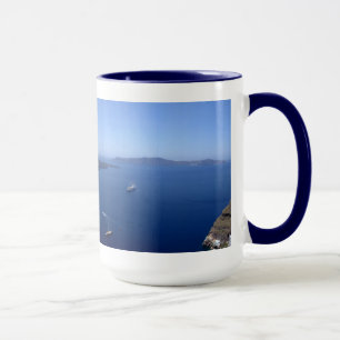 Tasse de panorama de Santorini