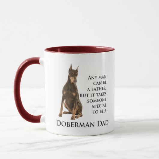 Tasse de papa de dobermann (Gauche)