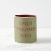 Tasse de papa de Terrier irlandais (Centre)