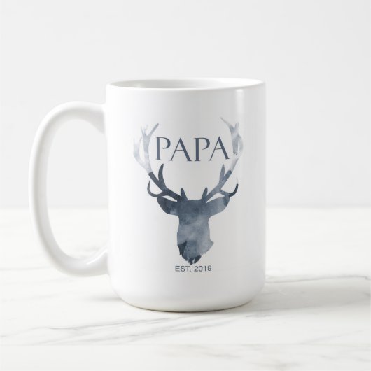 Tasse de papa, tasse de faire-part de grossesse, (Gauche)