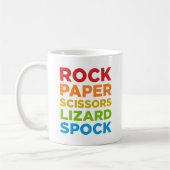 Tasse de papier de Spock de lézard de ciseaux de (Gauche)