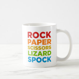 Tasse de papier de Spock de lézard de ciseaux de