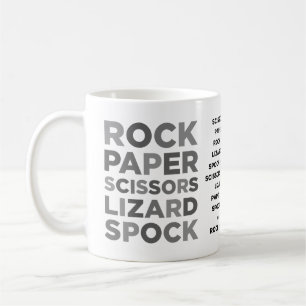 Tasse de papier de Spock de lézard de ciseaux de