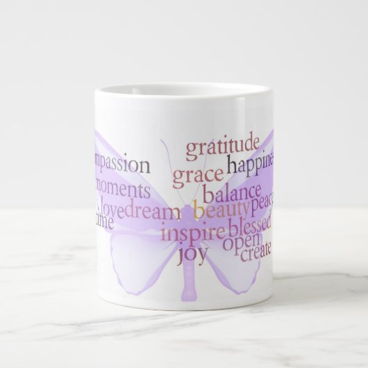 Tasse de papillon de Graitude (Devant)