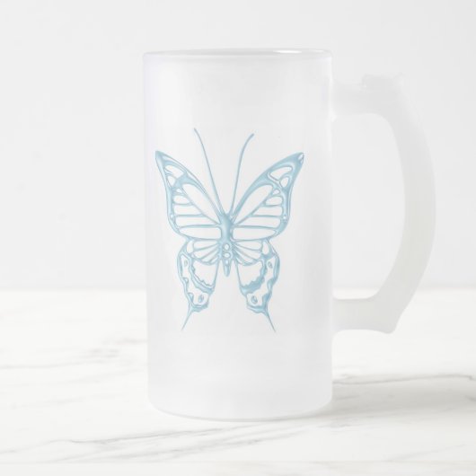 Tasse de papillon de myrtille. ! (Droit)