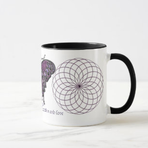 Tasse de papillon de pierre porte-bonheur de
