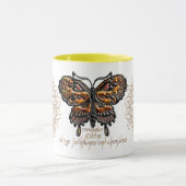 Tasse de papillon de pierre porte-bonheur de (Centre)