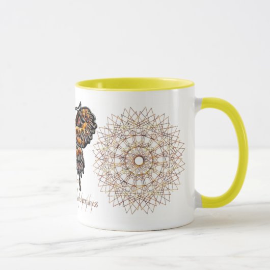 Tasse de papillon de pierre porte-bonheur de (Droite)