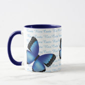 Tasse de papillon du Costa Rica Morpho (Gauche)