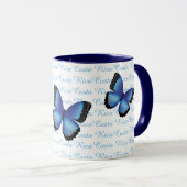 Tasse de papillon du Costa Rica Morpho (Devant droit)