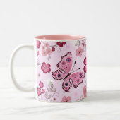 Tasse de papillons de printemps (Gauche)