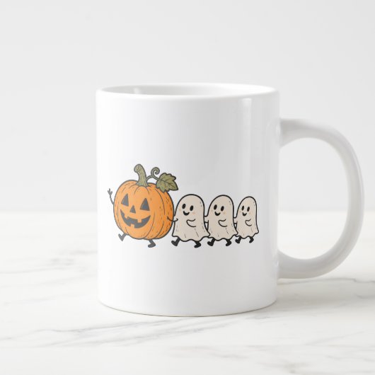 Tasse de parade de fantômes mignons d'Halloween av (Droite)