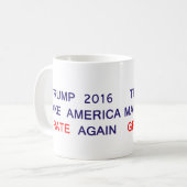 Tasse de parodie de l'atout 2016 (Devant gauche)