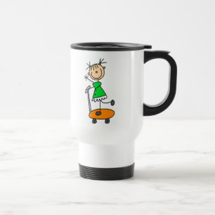 Tasse de patinage de fille bâton