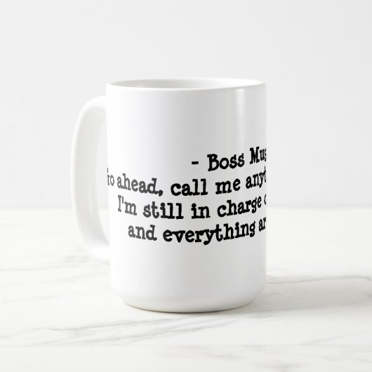 Tasse de patron (Devant gauche)