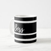 Tasse de patron, rayures noires et blanches (Devant gauche)