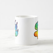 Tasse de patte d'arc-en-ciel (Centre)