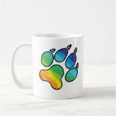 Tasse de patte d'arc-en-ciel (Gauche)