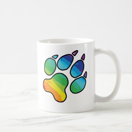 Tasse de patte d'arc-en-ciel (Droite)