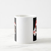 Tasse de pattes de Père Noël de chiot de Boston (Centre)