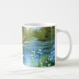 Tasse de pavots bleus