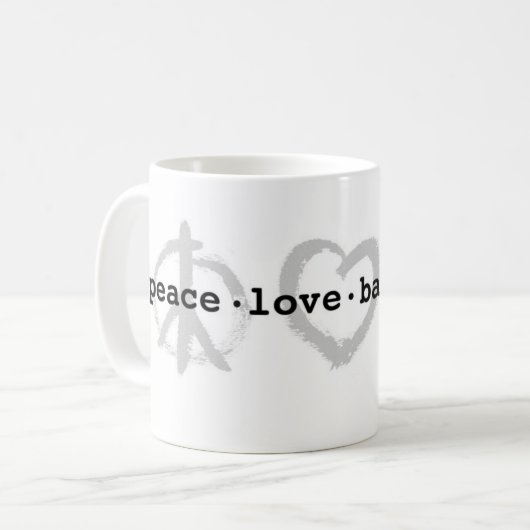 Tasse de PeaceLoveBasketball (Devant gauche)