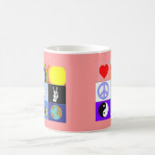 tasse de peaceloveunity - rose (Centre)