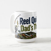 Tasse de pêche pour papa qui réfléchit tranquillem (Devant gauche)