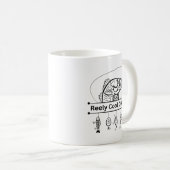 Tasse de pêche "Super Papa" (Devant droit)