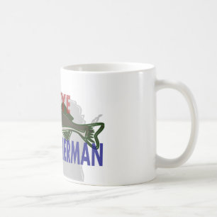Tasse de pêcheur de brochets vairons du Wisconsin