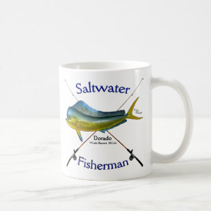 Tasse de pêcheur d'eau de mer de Dorado