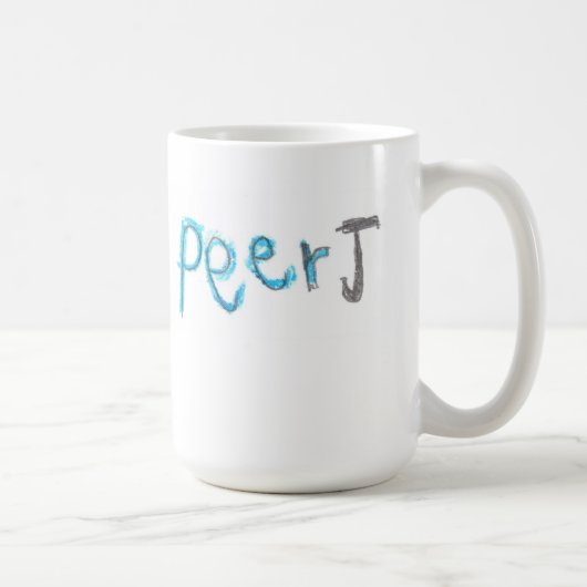 Tasse de PeerJ avec le logo d'enfants (Droite)