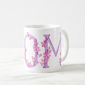 Tasse de peinture d'art d'orchidée des textes de (Devant droit)