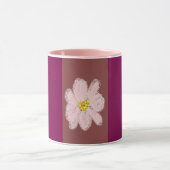 tasse de peinture de fleur rose (Centre)