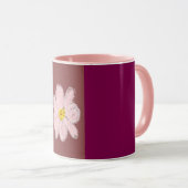 tasse de peinture de fleur rose (Devant droit)