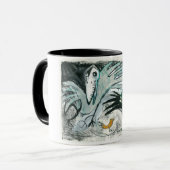 Tasse de peinture d'oiseau (Devant gauche)