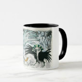 Tasse de peinture d'oiseau (Devant droit)