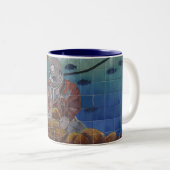 Tasse de peinture murale de plongeur d'éponge de (Devant droit)